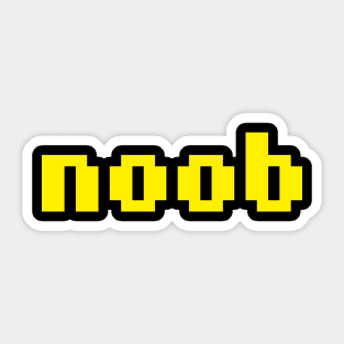 Noob Funny Humor - Gammer Skills Sticker